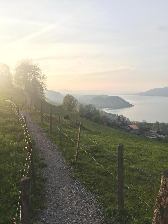 Moderne Unterkunft Mit Panoramablick Auf Thunersee Krattigen Esterno foto