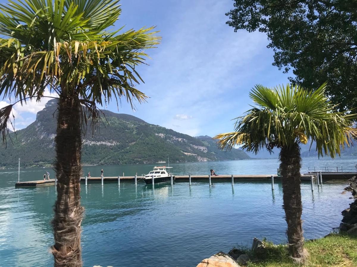 Moderne Unterkunft Mit Panoramablick Auf Thunersee Krattigen Esterno foto